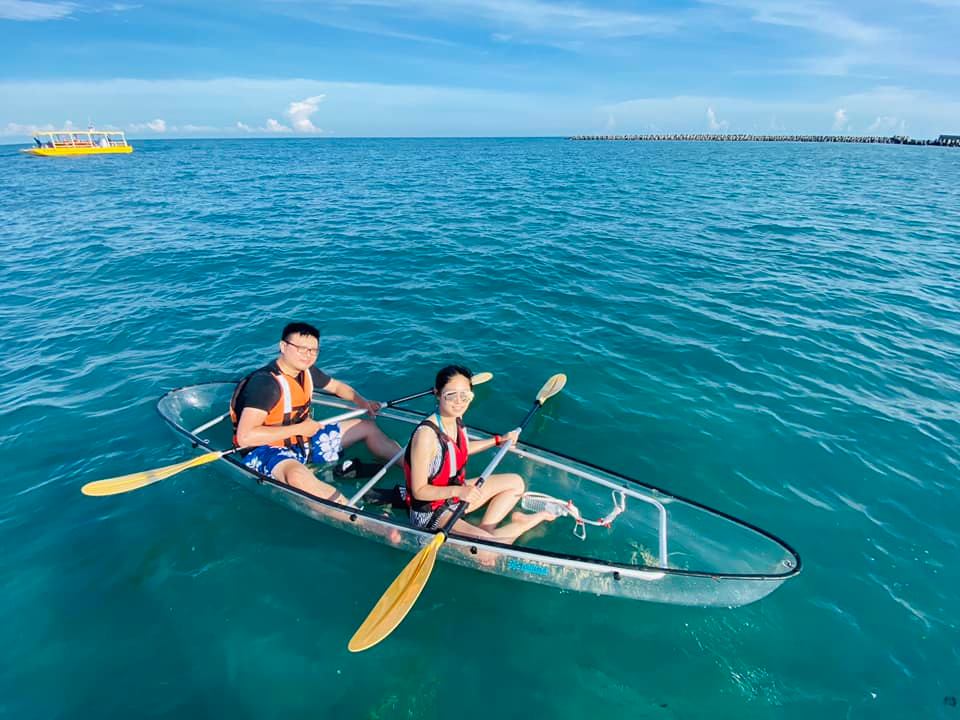 澎湖旅遊-透明獨木舟